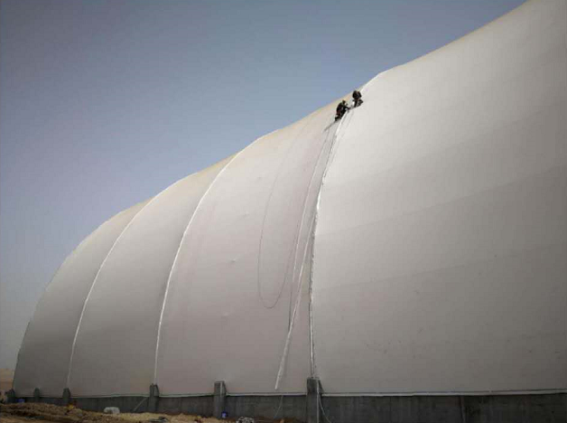 山西晉煤舊縣露天煤場(chǎng)工程煤棚膜結(jié)構(gòu)